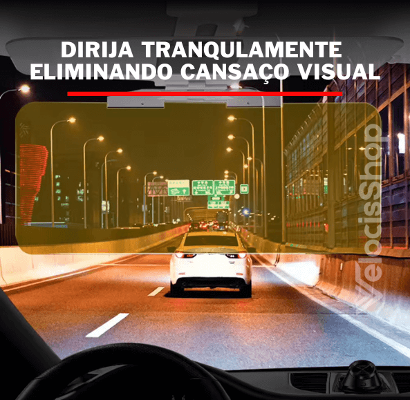 Visor 2 em 1 Anti-reflexo (Dia e Noite) - ConfortVisor