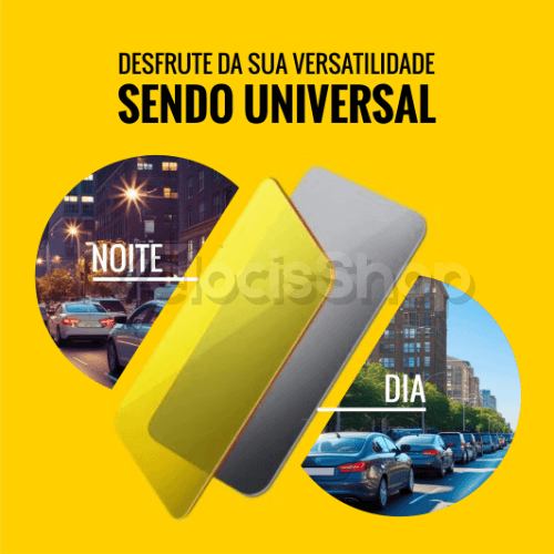 Visor 2 em 1 Anti-reflexo (Dia e Noite) - ConfortVisor
