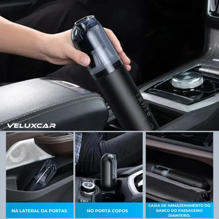 Aspirador de Carro Sem Fio Portátil -