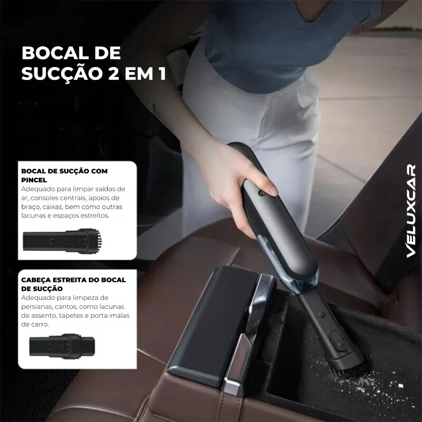 Aspirador de Carro Sem Fio Portátil -