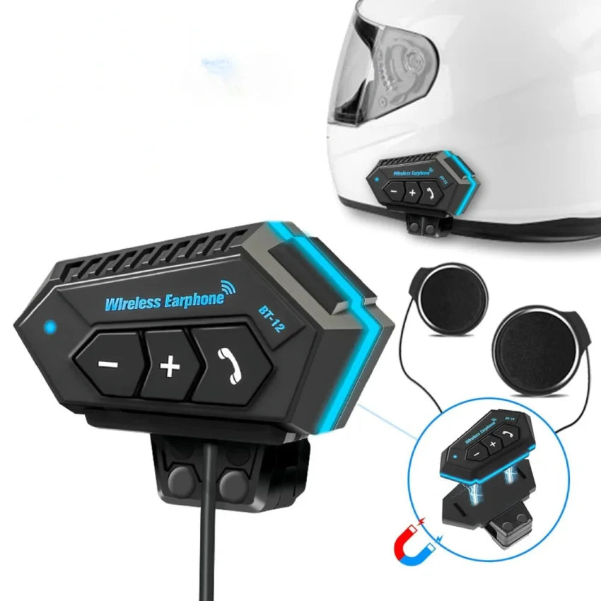 Fone de Ouvido Bluetooth para Capacete à Prova d'Água