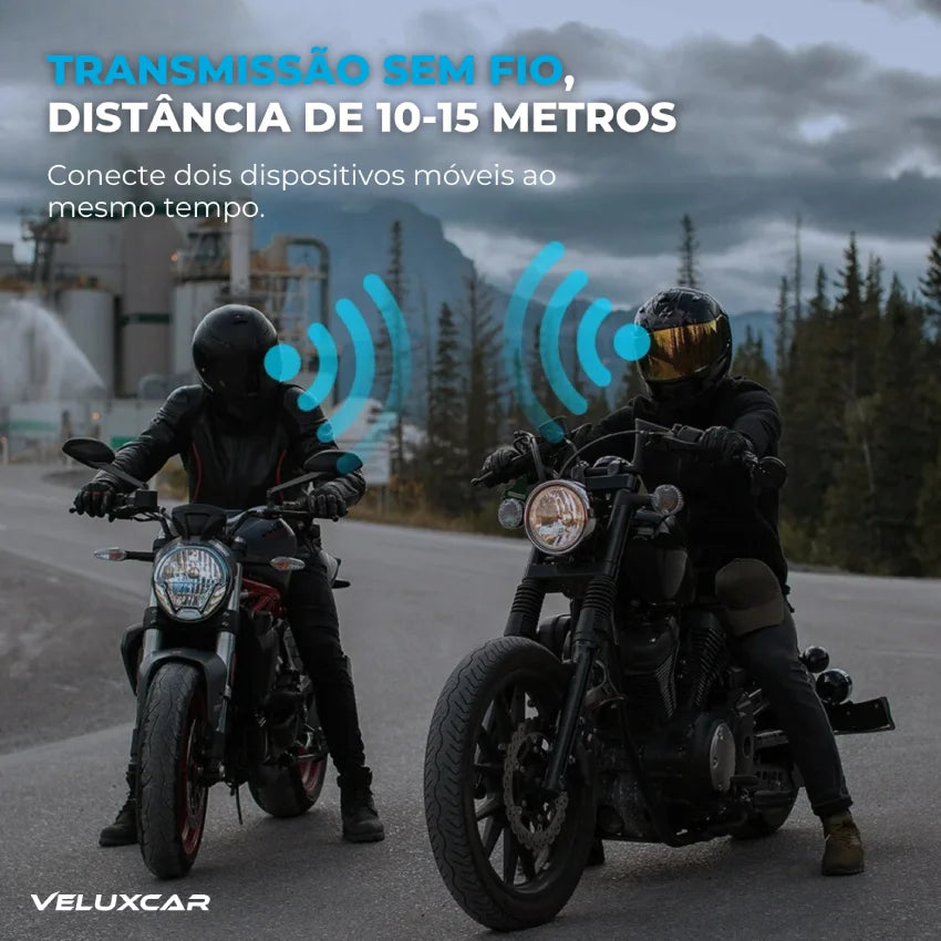 Fone de Ouvido Bluetooth para Capacete à Prova d'Água