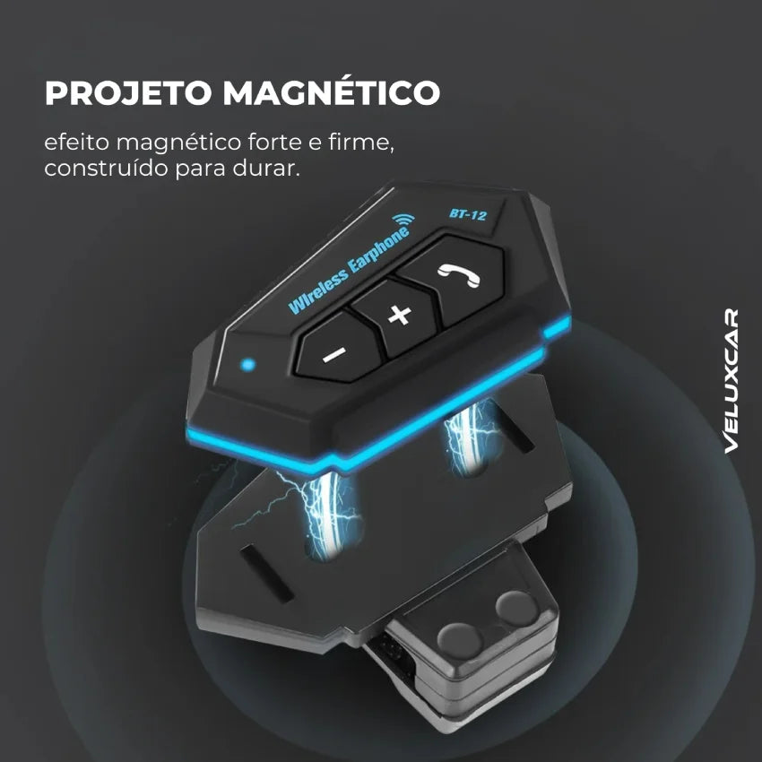 Fone de Ouvido Bluetooth para Capacete à Prova d'Água