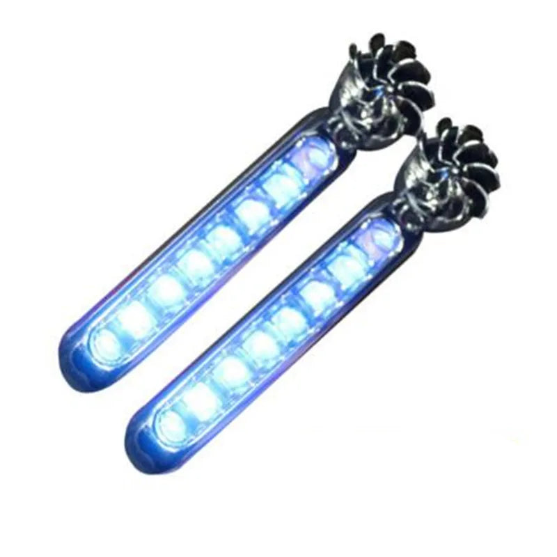 Luzes Auxiliar Decorativas LED para Carro com Energia Eólica