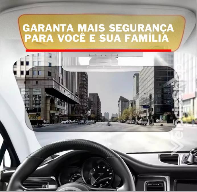 Visor 2 em 1 Anti-reflexo (Dia e Noite) - ConfortVisor