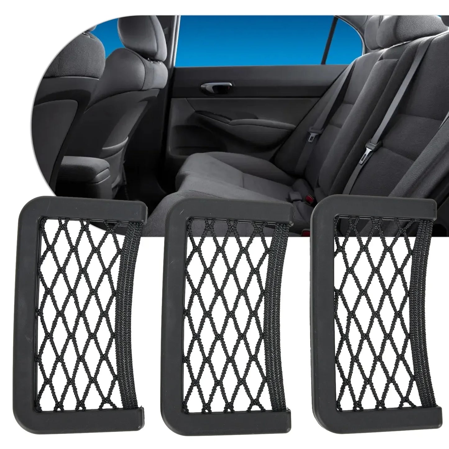 Porta Objetos de Rede Universal para Carro - PAGUE 1 LEVE 3