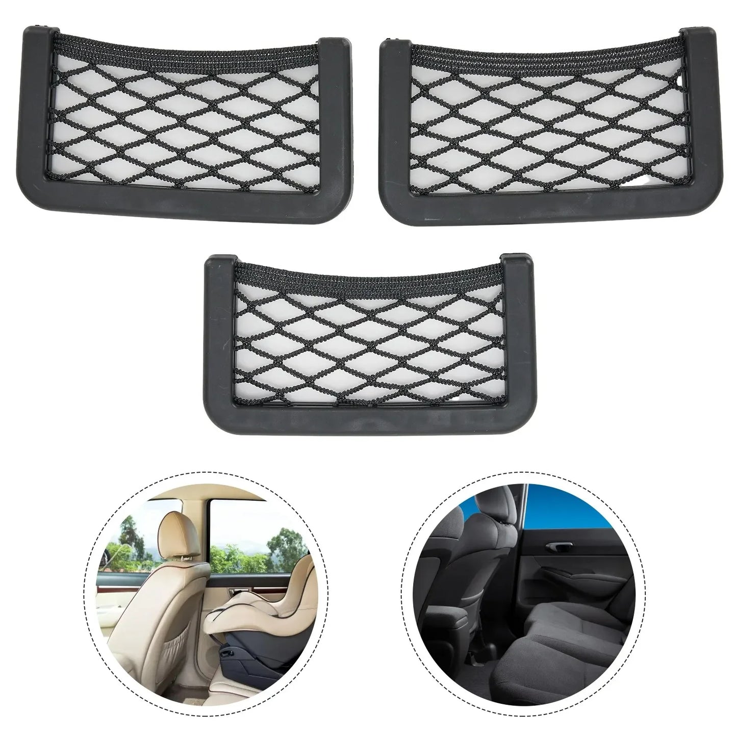 Porta Objetos de Rede Universal para Carro - PAGUE 1 LEVE 3