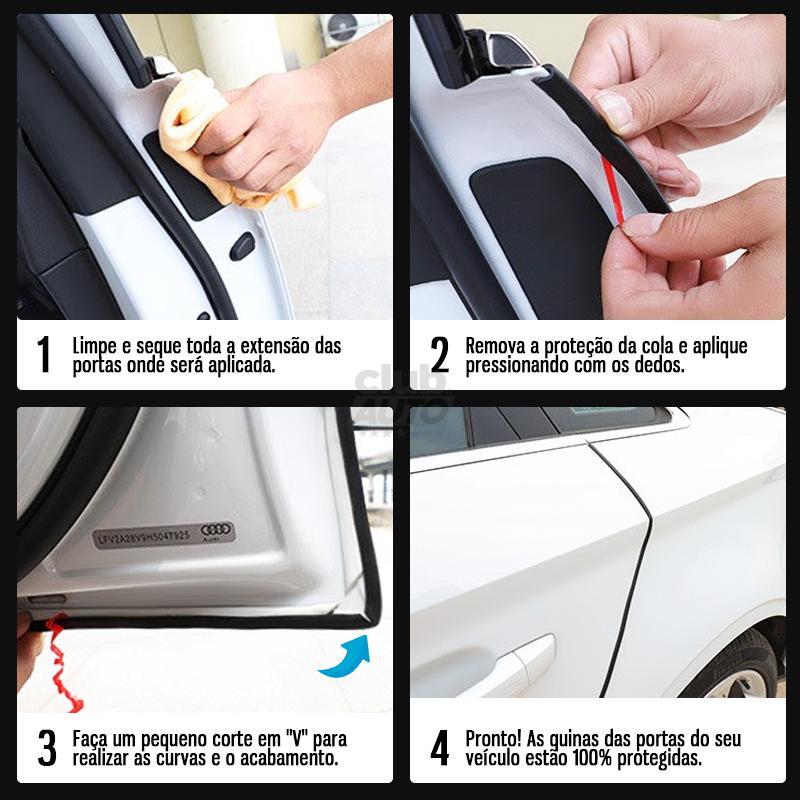 SaverStripe™ Proteção para Porta de Carros Universal Anticorrosão