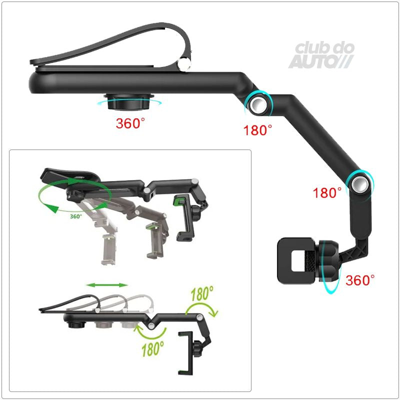 Suporte para Celular Veicular 360 Retrátil MS156
