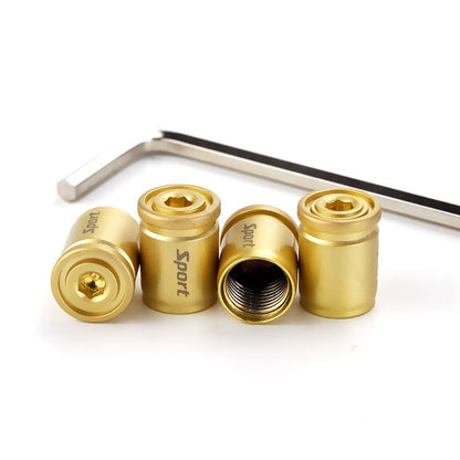 Bico Válvula para Pneu Anti Furto de Liga de Zinco - 4 pcs