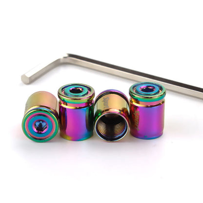 Bico Válvula para Pneu Anti Furto de Liga de Zinco - 4 pcs