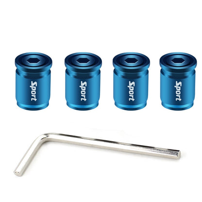 Bico Válvula para Pneu Anti Furto de Liga de Zinco - 4 pcs