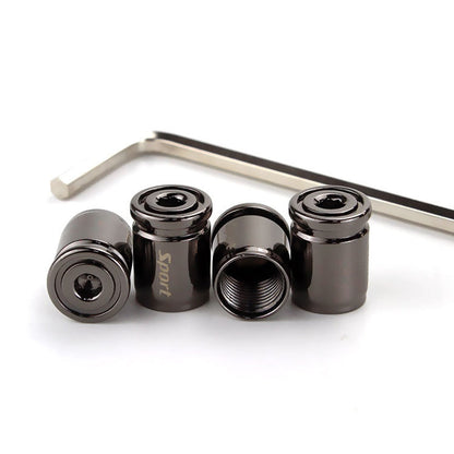 Bico Válvula para Pneu Anti Furto de Liga de Zinco - 4 pcs