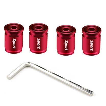 Bico Válvula para Pneu Anti Furto de Liga de Zinco - 4 pcs