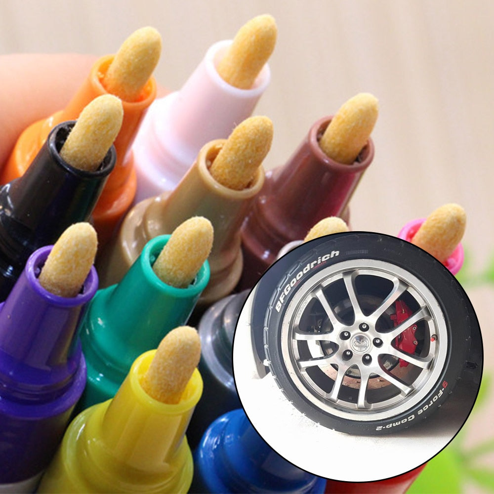 Caneta para Pintura e Detalhe de Pneus Premium